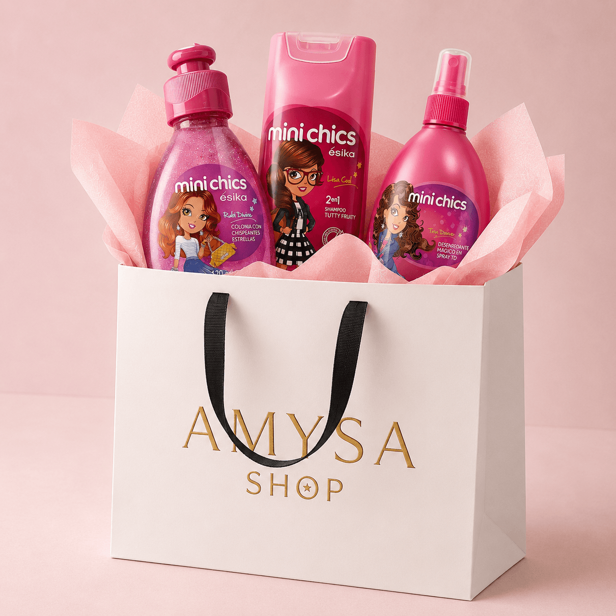 KIT MINICHIC Perfume + Desenredante + Shampoo